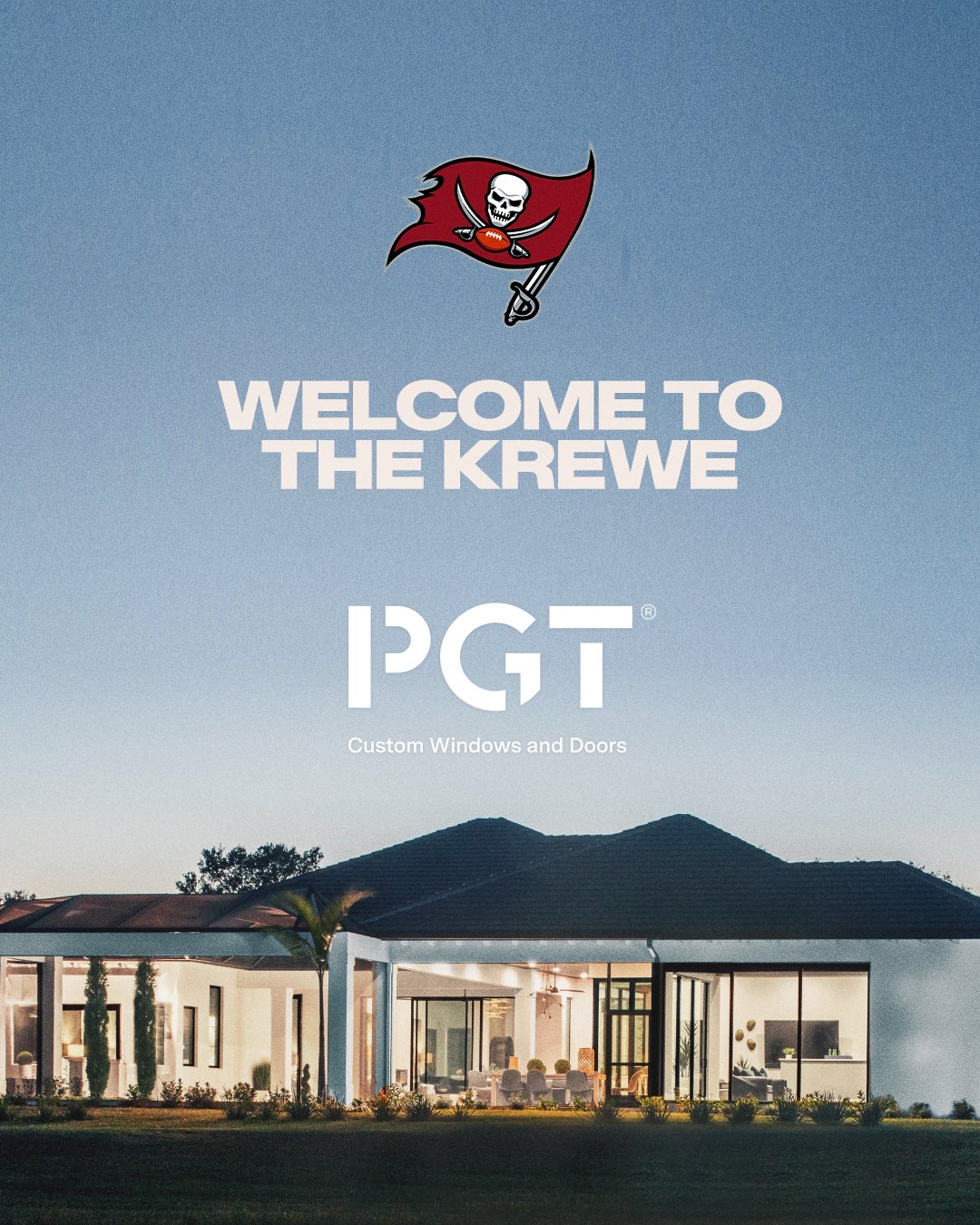 PGT is now a Pewter Partner with the Tampa Bay Buccaneers.