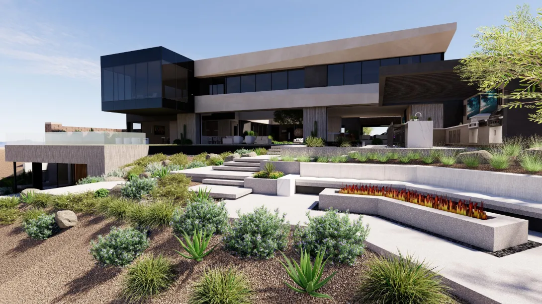 The New American Home 2027 features a full package of windows and doors by Western Architectural Openings that emphasize natural light in the home and create spectacular panoramic views.