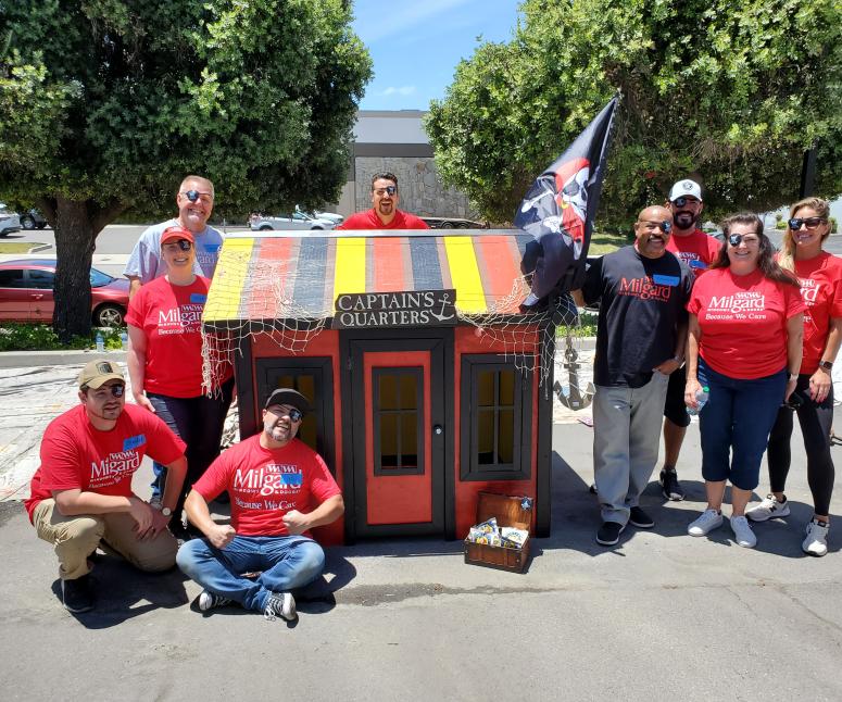 Simi Valley team members construct playhouses for a cause