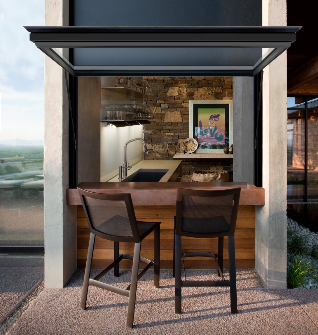 The Series 8665 Pass-Through Awning Window is part of Western Window Systems' Vantage Line.